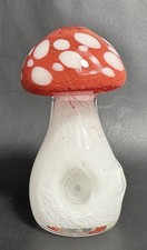 Mushroom Glass Pipe Smoking Bowl Smoke Hand Pipe Spoon Pipe Tobacco -Made in USA