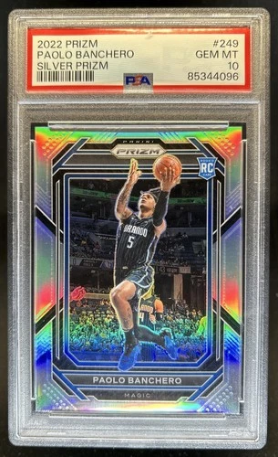 2022-23 Panini Prizm Paolo Banchero RC Prizm Silver Rookie #249 Magic PSA 10