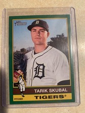 2025 Topps Heritage - Tarik Skubal #116 Green Border Parallel - Tigers