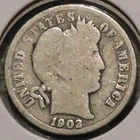 Silver Dime - Barber - 1902