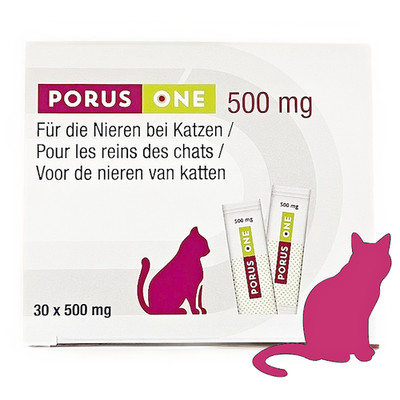 Porus  One - 30 Stickpacks à 500 mg für Ihre Katze