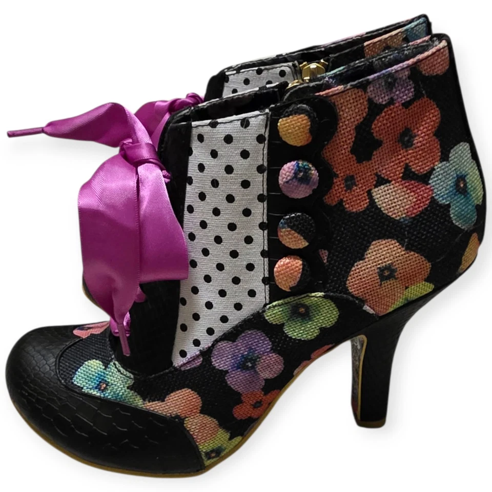 Irregular Choice Blair Elfglow caprichoso tacón Fairycore botas al tobillo en talla 7. Foto 2 de 4
