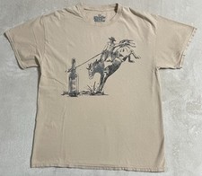 Goodie Two Sleeves Cowboy Whiskey Lariat T-Shirt Medium Western