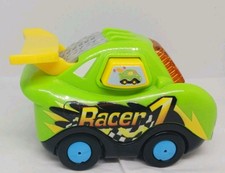 VTech Go Go Smart Wheels Racer Car Green with Yellow Spoiler- Used