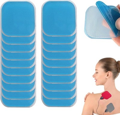 20 Gel Pads, Tens Pads, EMS Pads, Replacement Gel Pads Compatible with Beurer EM