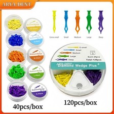 Cuñas dentales de diamante más matriz de brecha dental diastema cuñas interdentales adaptables