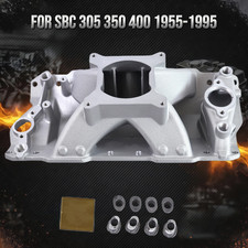 Single Plane Intake Manifold 4-barrel Square Bore For 1957-95 Chevy Sbc 350 400