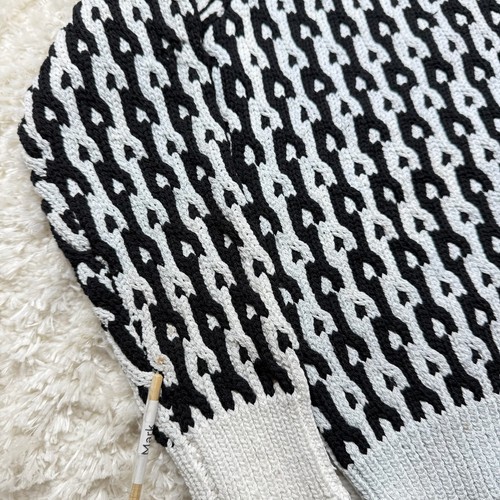 Derek Lam Sweater Women's XS Black White Knit Button Detail Pullover Sawyer - Picture 12 of 16