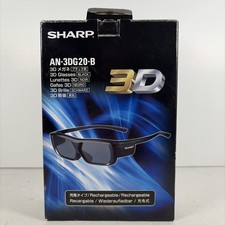 Sharp AN-3DG20-B 3D Glasses Open Box