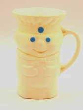 Vintage 1979 Pillsbury Dough Boy Plastic Cup 4.5 in