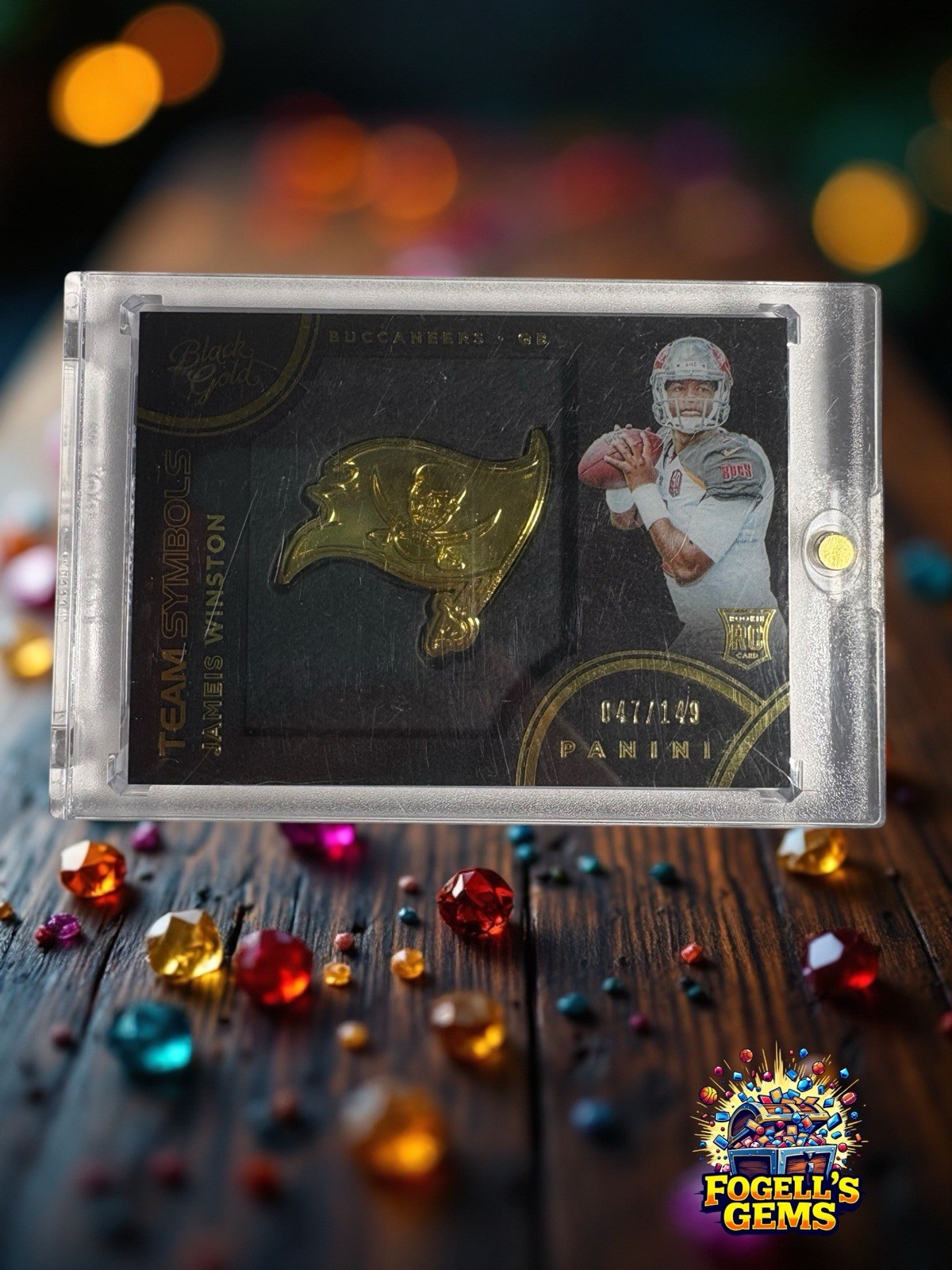 Jameis Winston Panini Black Gold Team Symbols #TMS57 Base
