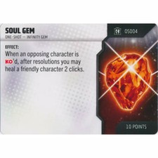 Soul Gem - OS004 Fixed M/NM Card Only Marvel Collector's Trove HeroClix