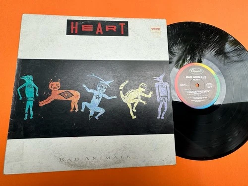 Heart – Bad Animals LP Vinyl 1987, Classic Rock, Original. VG+