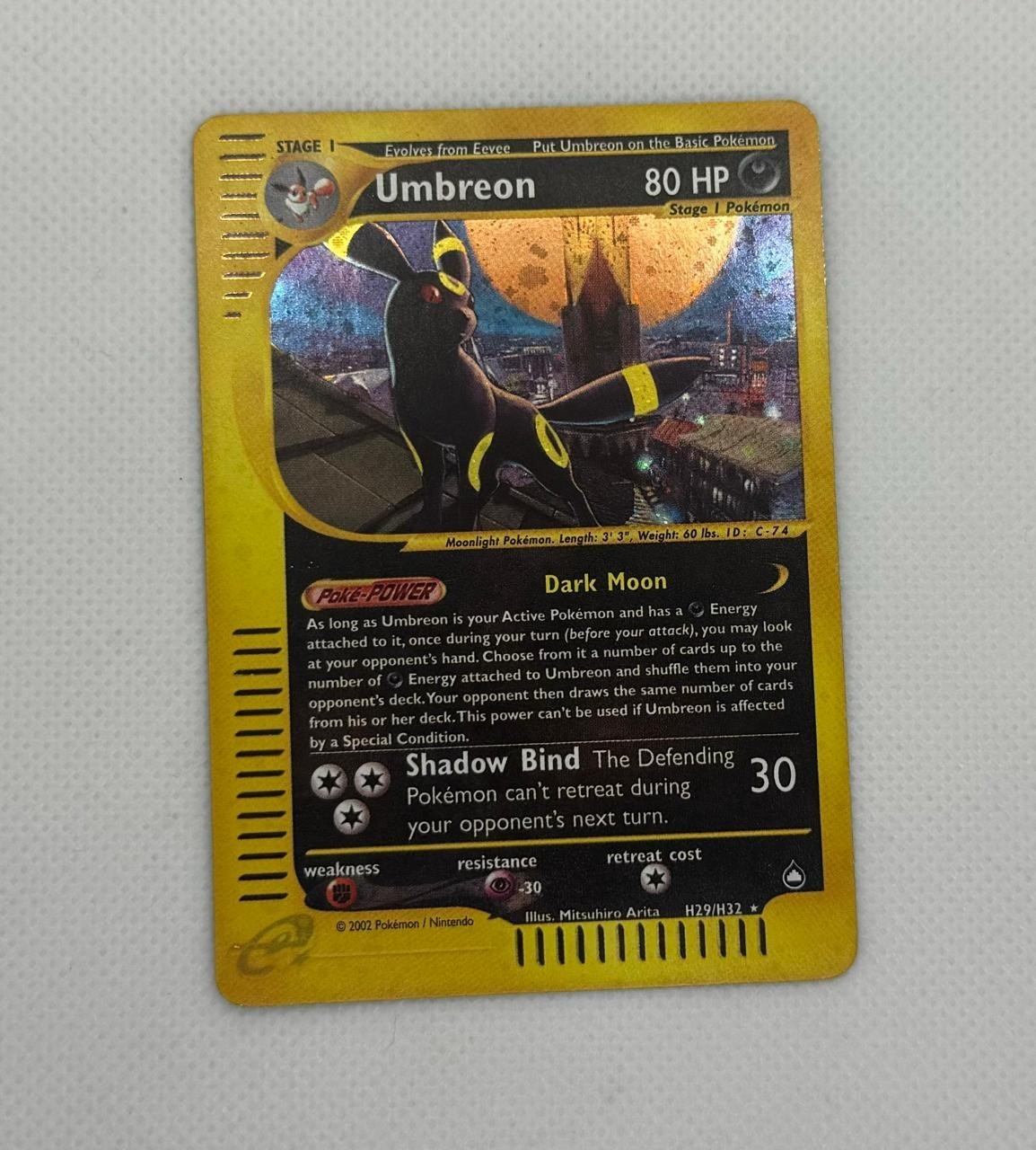 pokemon aquapolis umbreon h29 MP