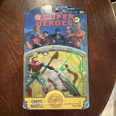 Kenner DC Super Heroes Green Arrow Action Figure Power Bow Axe Comic Book Heroes