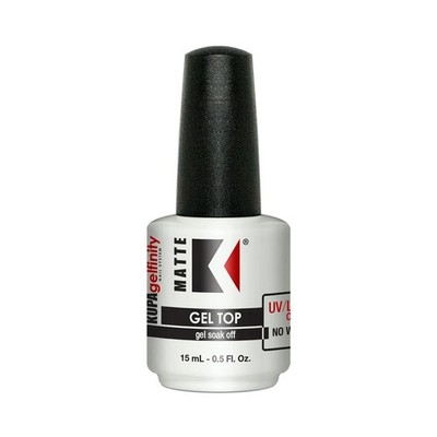 KUPA GelFinity - Soak Off Gel - Top Coat Matte 0.5 Fl Oz (Pack of 1), 