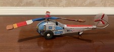 Vintage 1950s BELL Aircraft Corp. Tin/Litho Friction Toy Helicopter - Japan