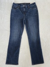 CHICO'S SO SLIMMING GIRLFRIEND DENIM JEANS CHICO'S SZ 1R SLIM LEG 8R