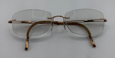 SILHOUETTE TITANIUM RIMLESS FRAMES ONLY EYEGLASSES 5521 70 3530 BROWN 48-17-140