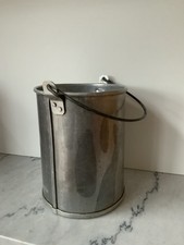 Alter Milch - Melk Eimer Aluminium Pflanzeimer, Vintage Landhaus Küche Antik