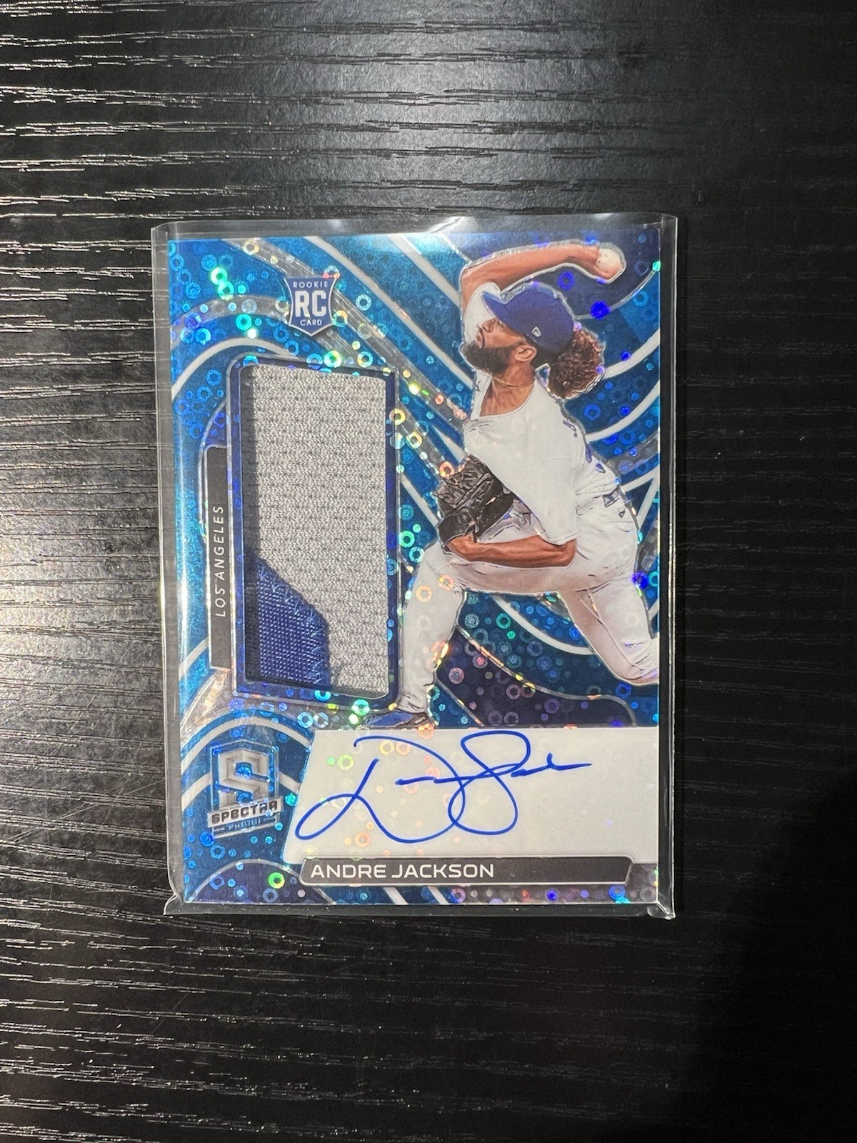 ANDRE JACKSON 2022 Panini Spectra Rookie Jersey Blue Neon Prizm Auto RC #118