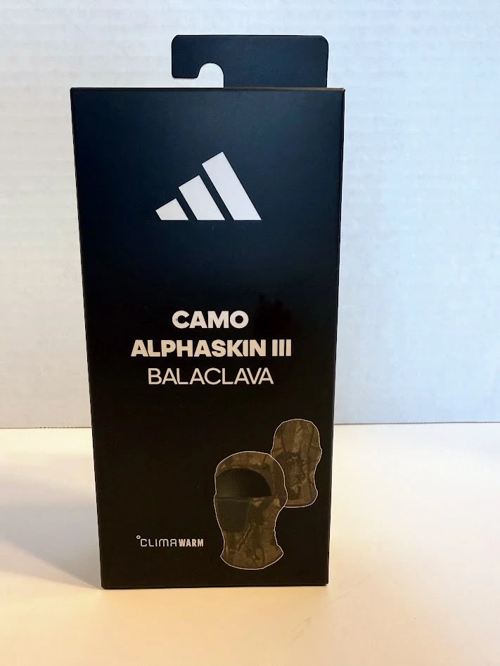 Adidas Alphaskin III 3 Balaclava Tree Camo Hood Reflective Ski Mask Clima Warm