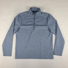 Vineyard Vines Sweater Mens Medium Blue Slate Quarter Zip Performance Sweatshirt