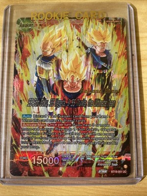 Goku Vegeta Trunks Ultimate Team BT19-001 Dragon Ball Super Card Game NM
