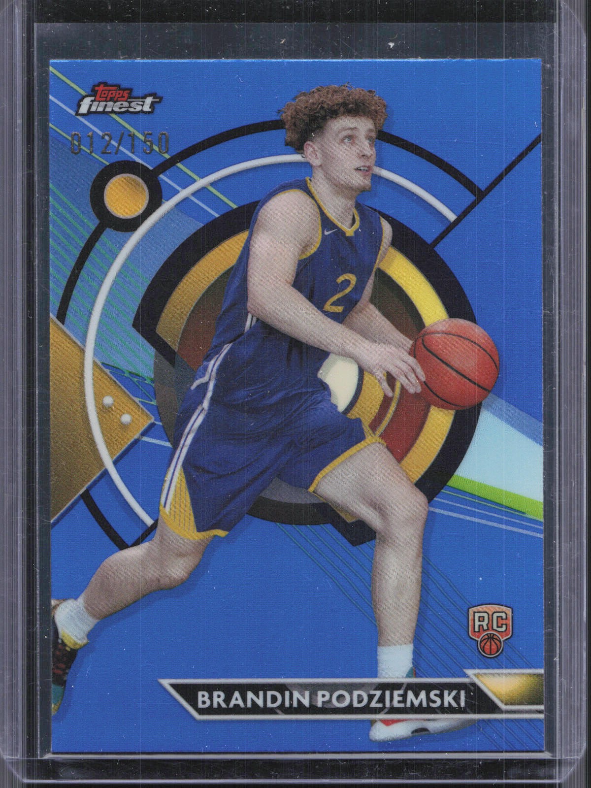 2023-24 Finest #92 Brandin Podziemski Blue Refractors #/150