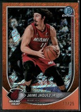 2025-26 Bowman Jaime Jaquez Jr. Orange Shimmer #11/25 Jersey Match! #BCV-171