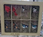 Vtg Anchor Hocking Songbird Drinkware Set Of 8 Drinking Glasses In Box, 12 Ounce