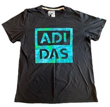 Adidas: Men Large Black The Go-To Performance Tee w/ Logo Graphic T-Shirt