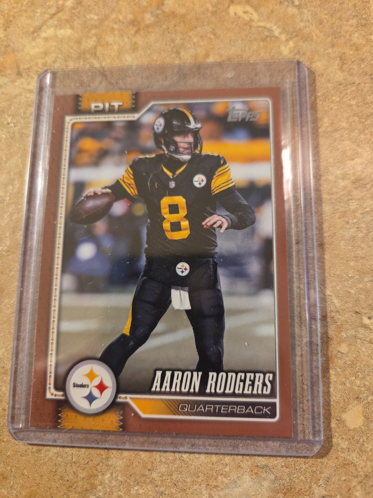 2026 Topps Flagship Football Aaron Rodgers Gold #1109/2026 Pittsburgh Steelers