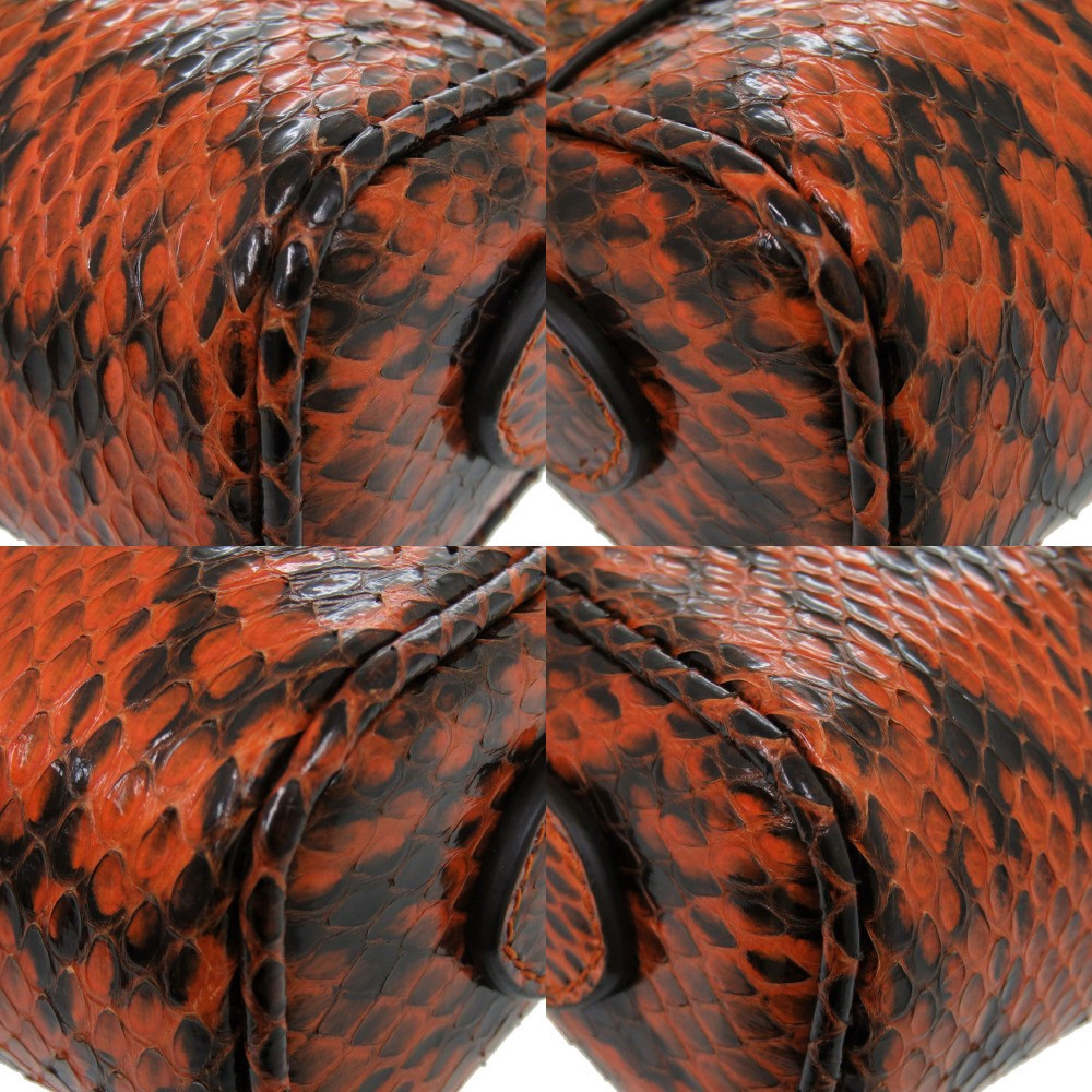 Gucci Ophidia Python shoulder bag Orange Gold har… - image 4