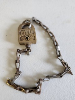 Old Vintage Cycle Padlock. With NO Keys And Good Condition