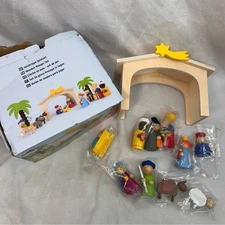Wooden Nativity Playset for Kids by legler