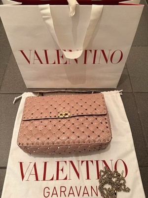 Original Valentino Garavani Python Rockstud Spike Tasche Bag Large 3900,- Euro
