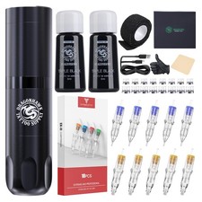 Dragonhawk X3 Wireless Tattoo Gun Kit Black
