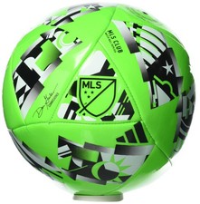 adidas MLS Soccer Ball Solar Green/Black/White 4
