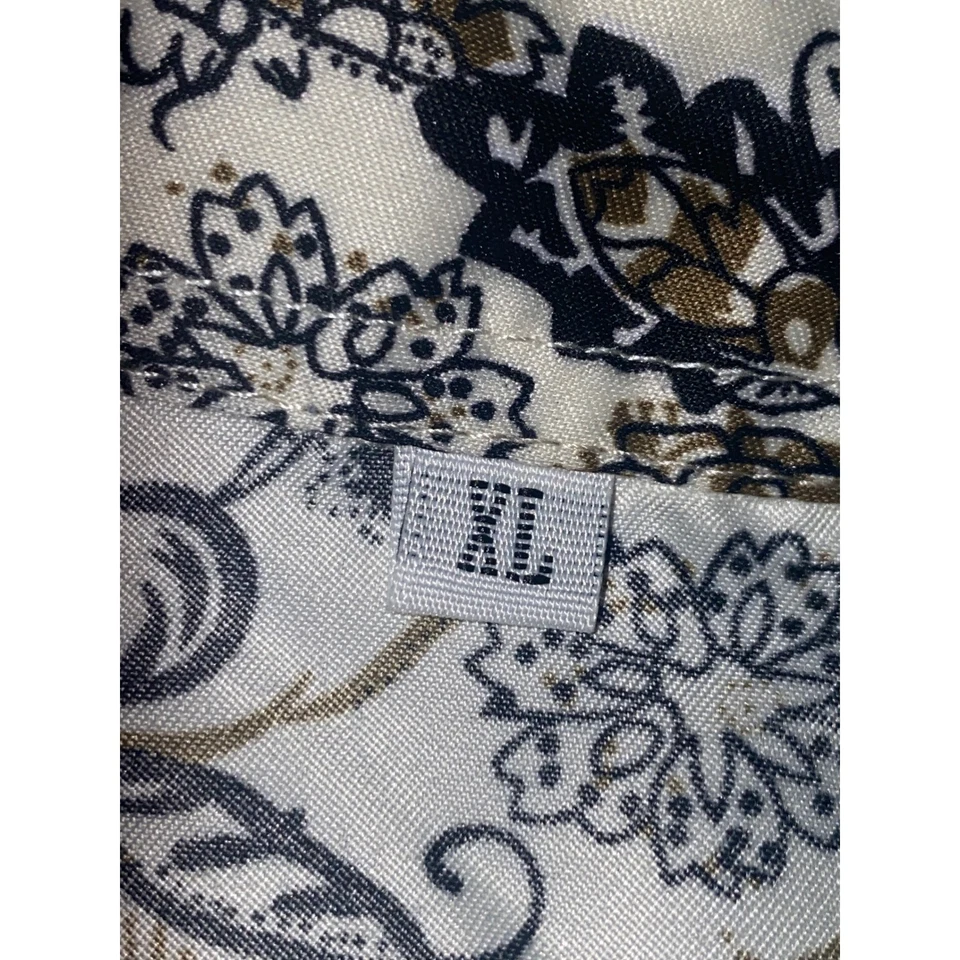 Conjunto de 2 piezas de camisa mameluco y pantalones cortos con estampado floral beige XL para hombre ropa de playa de salón Foto 4 de 4