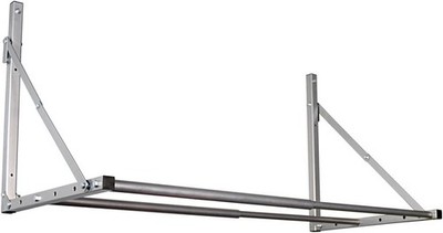 Wall-Mounted Folding Tire Storage Loft Rack 32 to 48 Inches Wide Supports