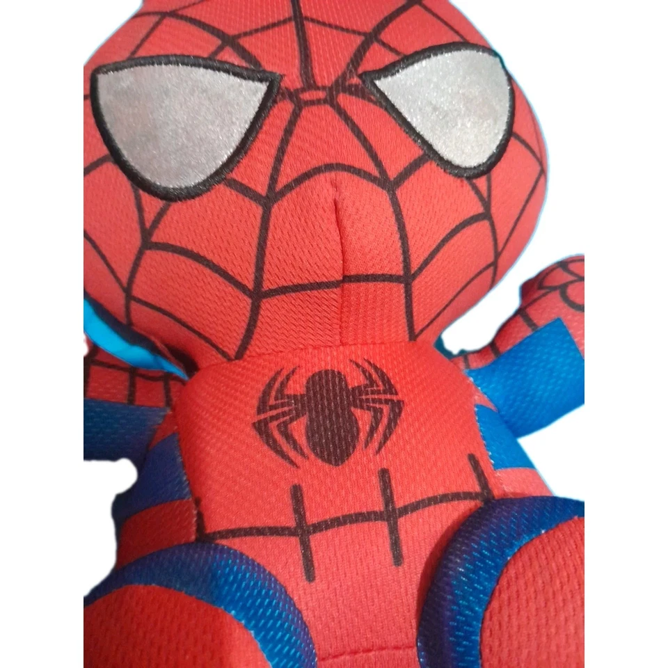 TY Beanie 9” Spiderman Plush Stuffed Animal Glitter Eyes Baby Avengers Marvel - image 2 of 4