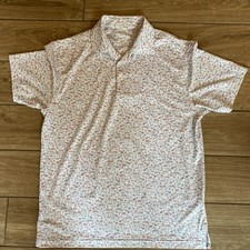 Rhoback Golf Polo Shirt Performance Texas Flag ATX ,Pennybacker Bridge, Circuit