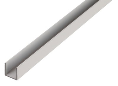 ALBERTS U-Profil Aluminium natur 1000x10x10 mm Materialstärke 1 mm