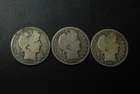 1905 P S O Barber Half Dollar 3 Coin Set – S Graffiti – Silver