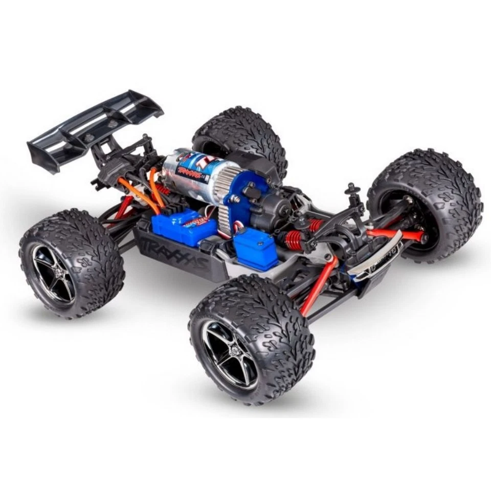 Traxxas 71054-8 E-Revo 1:16 brushed RTR mit Akku + USB-C Lader Rot/Blau - Bild 2 von 2