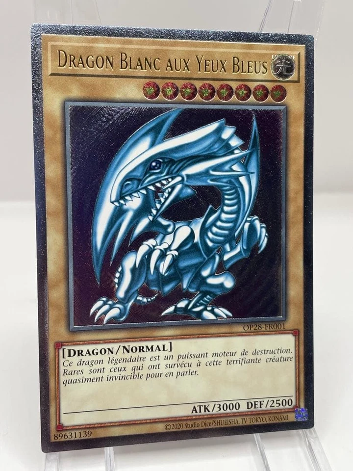 Rare French Blue-Eyes White Dragon Relief Yu-Gi-Oh OTS - Image 2 of 4