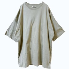 AURALEE Cotton Oversized T-Shirt Sage Green Size 4 Made In Japan