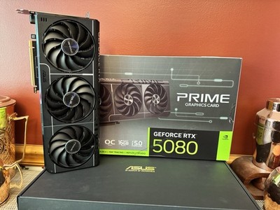 ASUS SFF-Ready Prime GeForce RTX 5080 OC Edition 16GB GDDR7 Gaming Graphics Card