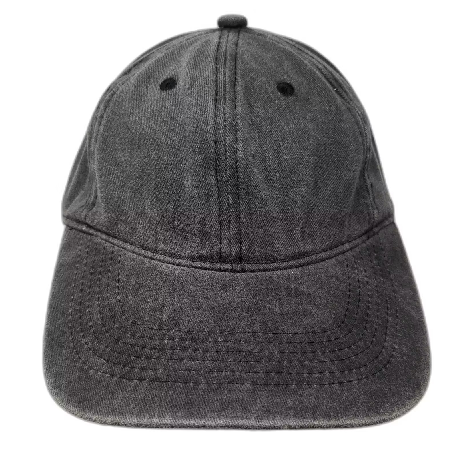 Gray Black Baseball Cap Hat Adjustable Slideback … - image 1